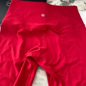 Lululemon Align pants 25” size 6 in red